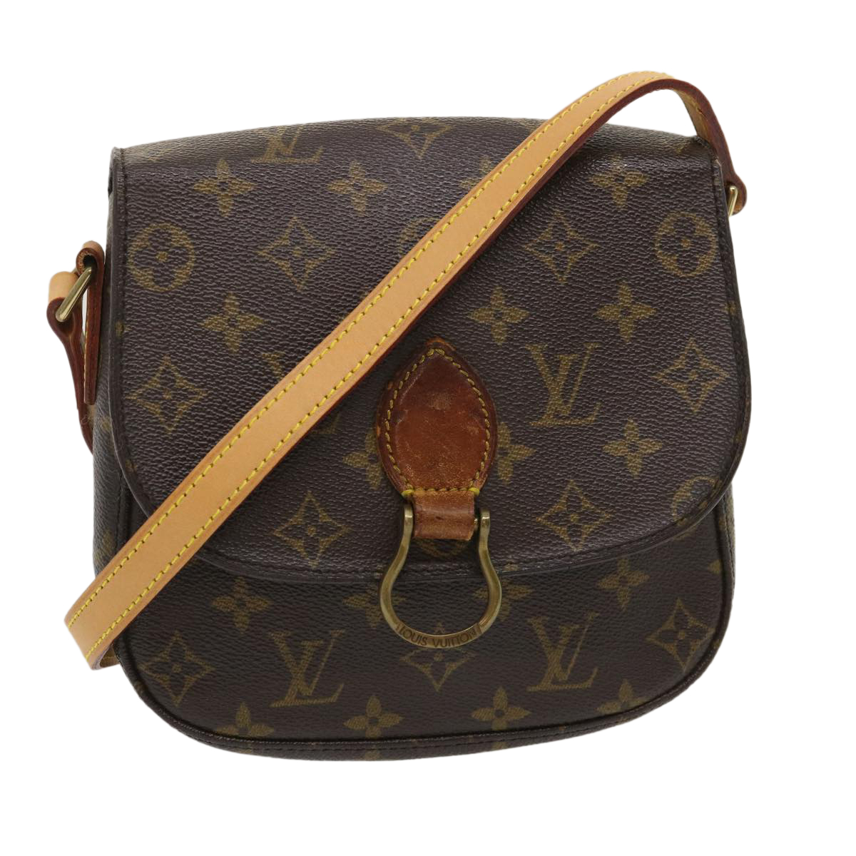 Louis Vuitton Monogram Saint Cloud Mm Shoulder Bag M51243 Lv Auth Jk1644